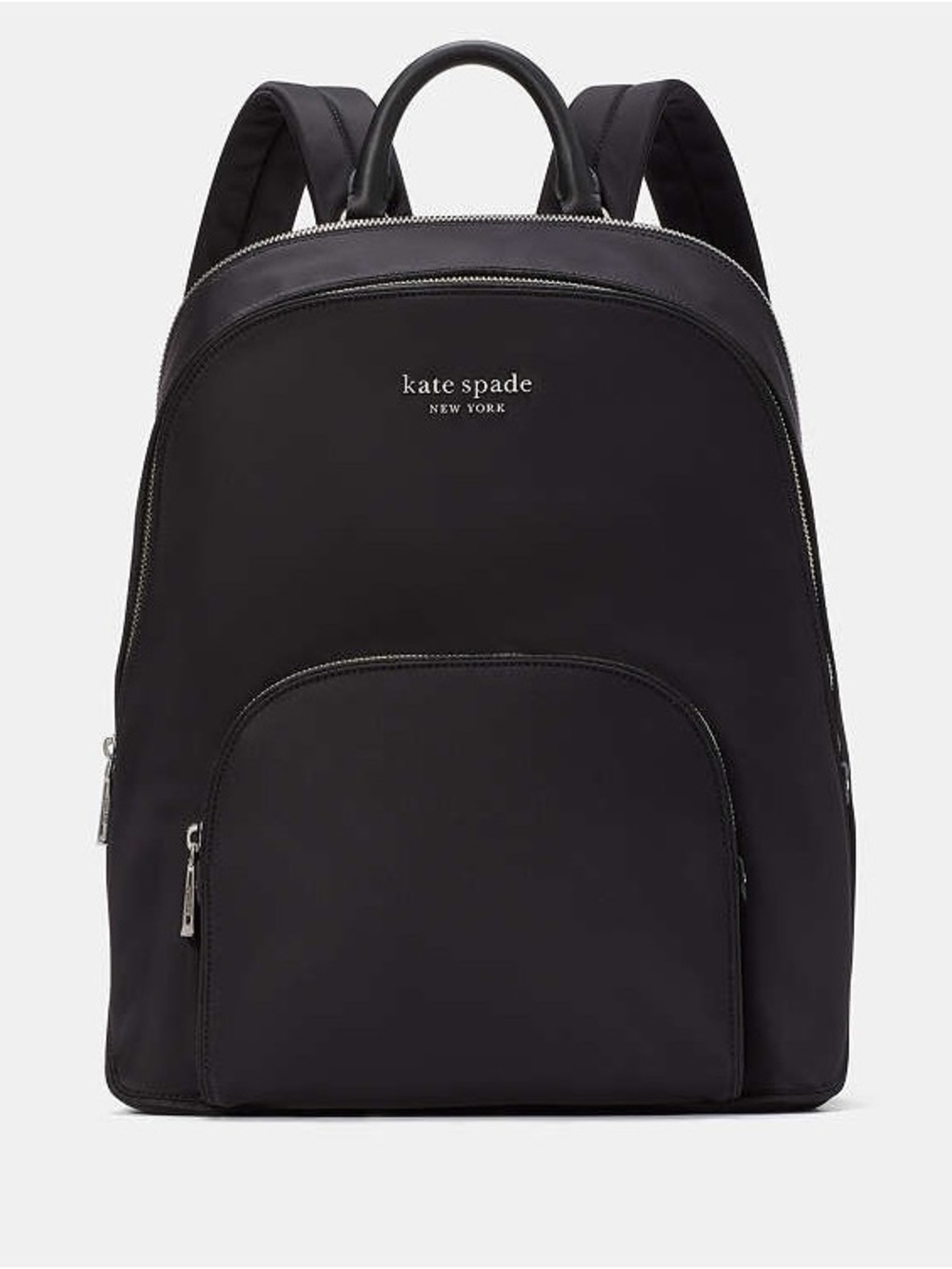 Kate Spade Sam Ksnyl Black Nylon Laptop Backpack Large Work Travel Bag EUC $298
